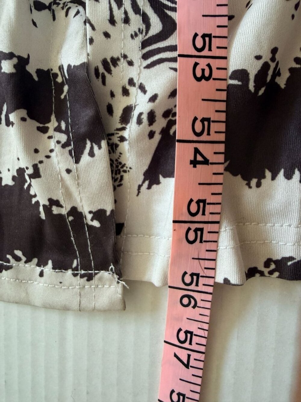 ChicMe Animal Print Ruched Maxi Dress L Brown White Zebra Cheetah Bodycon Resort - Picture 7 of 13